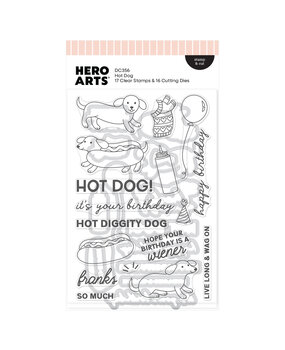 Hero Arts Coney Club Stamp & Cut Hot Dog (DC356)