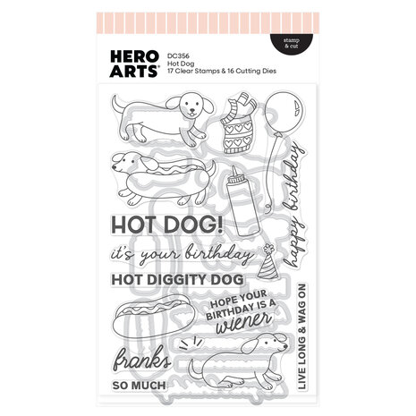 Hero Arts Coney Club Stamp & Cut Hot Dog (DC356) Hero Arts Coney Club Stamp & Cut Hot Dog (DC356)