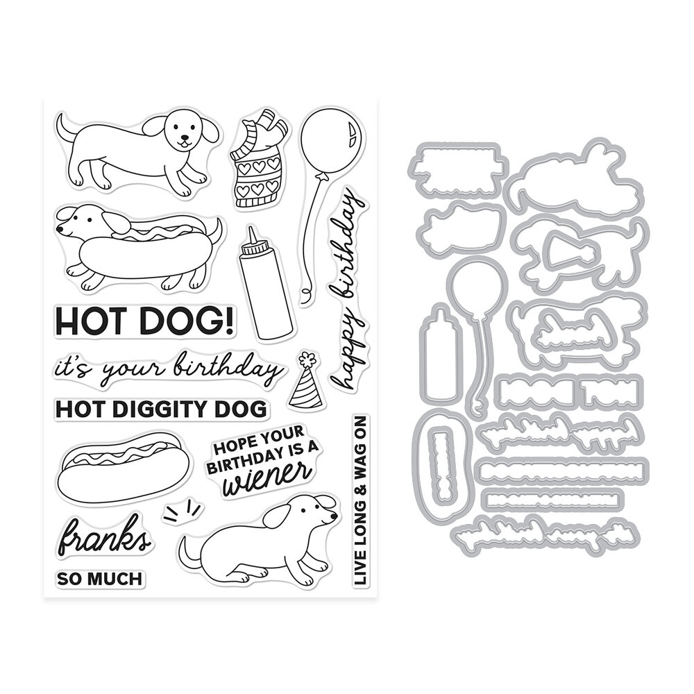 Hero Arts Coney Club Stamp & Cut Hot Dog (DC356) Hero Arts Coney Club Stamp & Cut Hot Dog (DC356)
