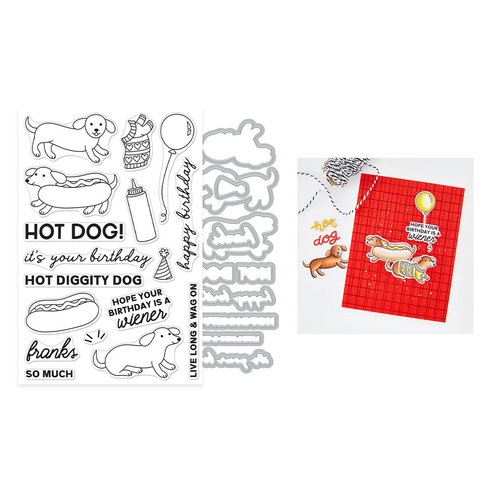 Hero Arts Coney Club Stamp & Cut Hot Dog (DC356) Hero Arts Coney Club Stamp & Cut Hot Dog (DC356)