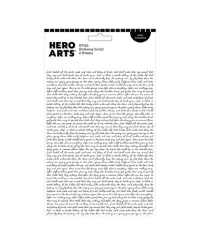 Hero Arts Birdsong Script Hero Transfers (RT150)