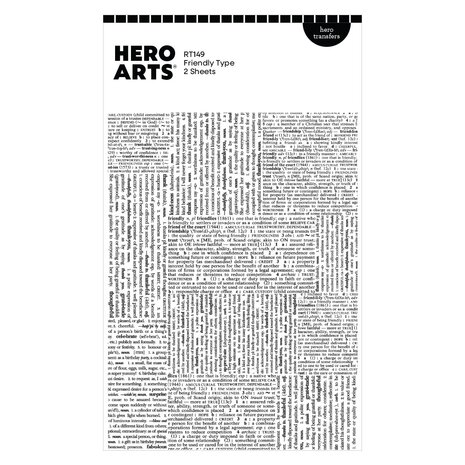 Hero Arts Friendly Type Hero Transfers (RT149)