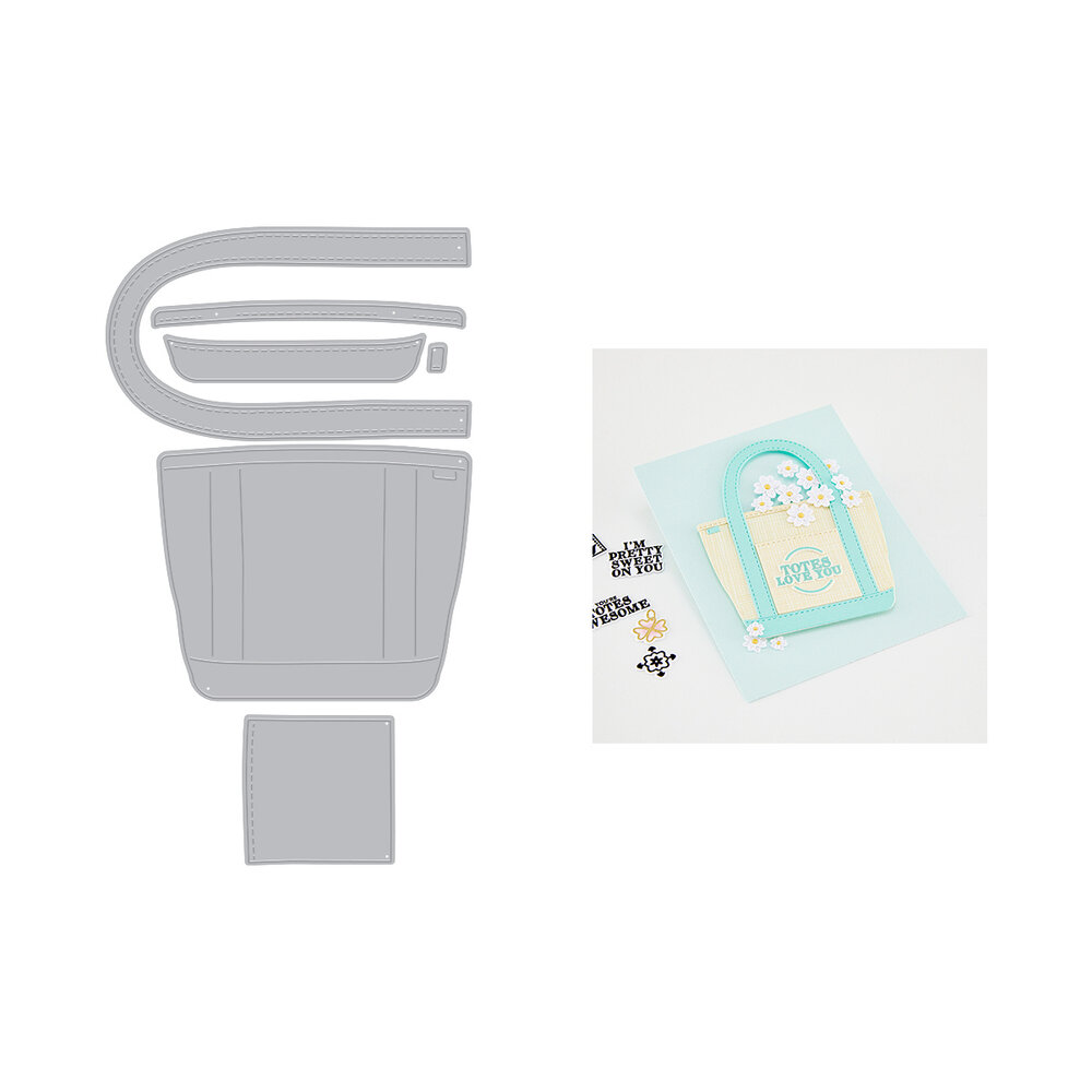 Hero Arts Tote-ally Awesome Die Set Tote Bag (DF295)