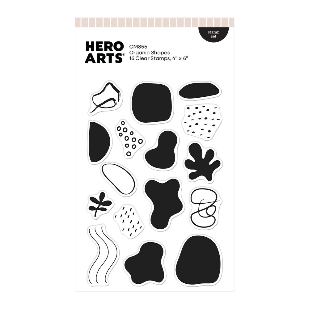 Hero Arts Fresh Flowers Clear Stamp Set Organic Shapes (CM855) Hero Arts Fresh Flowers Clear Stamp Set Organic Shapes (CM855)