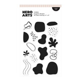 Hero Arts Fresh Flowers Clear Stamp Set Organic Shapes (CM855)