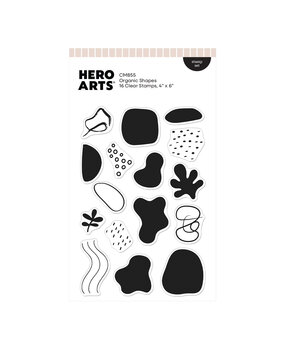 Hero Arts Fresh Flowers Clear Stamp Set Organic Shapes (CM855)