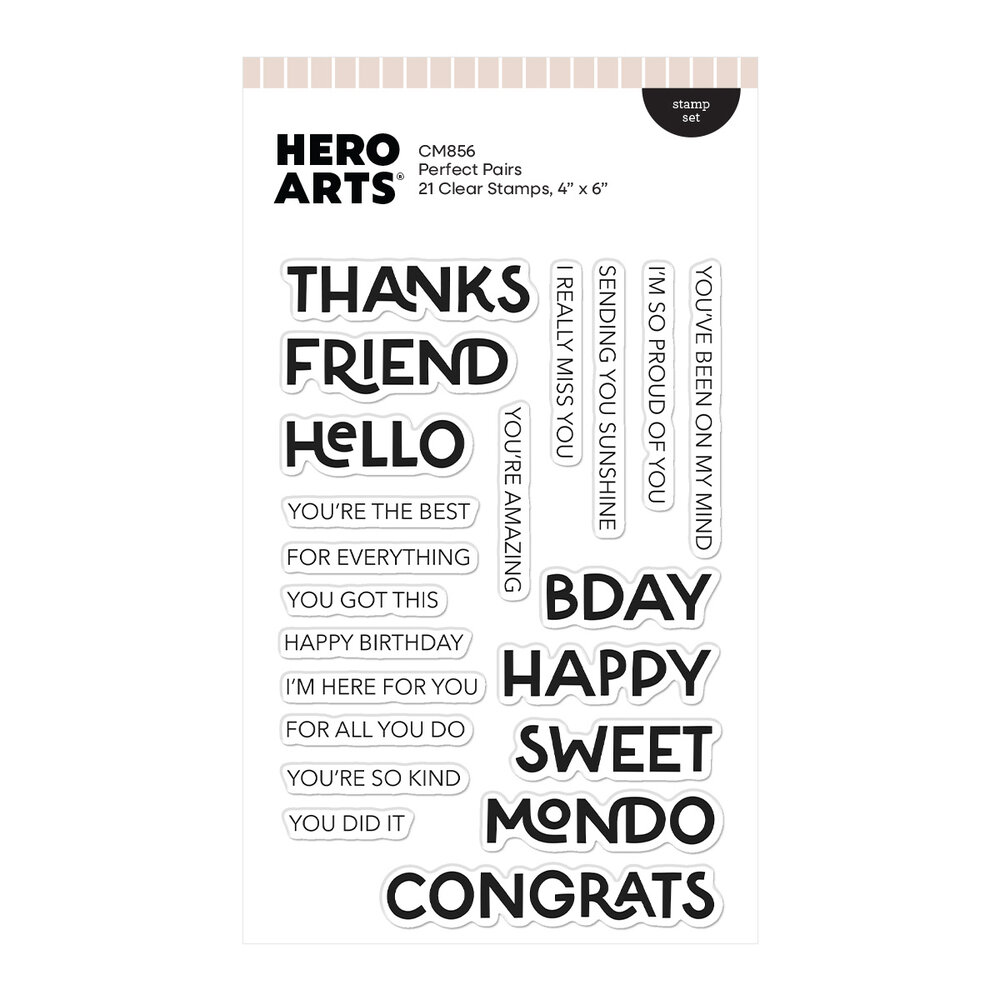 Hero Arts Fresh Flowers Clear Stamp Set Perfect Pairs (CM856) Hero Arts Fresh Flowers Clear Stamp Set Perfect Pairs (CM856)