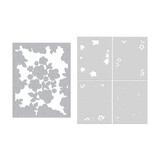 Hero Arts Fresh Flowers Die & Stencil Bundle Floral Frame (WB1202)