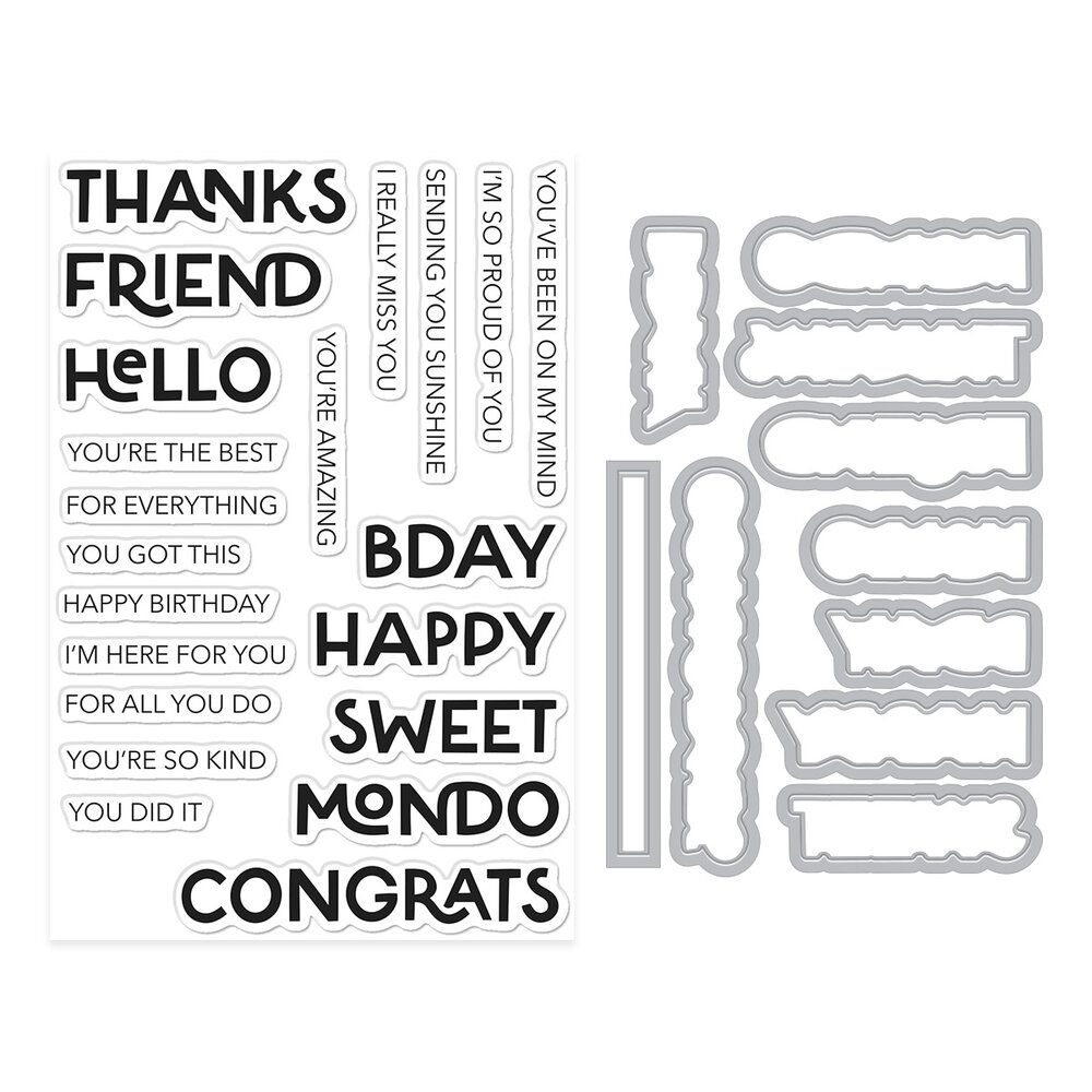 Hero Arts Fresh Flowers Stamp & Cut Perfect Pairs (DC355) Hero Arts Fresh Flowers Stamp & Cut Perfect Pairs (DC355)
