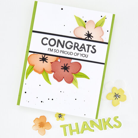 Hero Arts Fresh Flowers Stamp & Cut Perfect Pairs (DC355) Hero Arts Fresh Flowers Stamp & Cut Perfect Pairs (DC355)