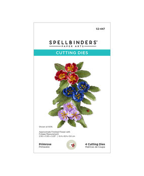 Spellbinders Serenity Garden Etched Dies Primrose by Susan Tierney-Cockburn (S2-447)