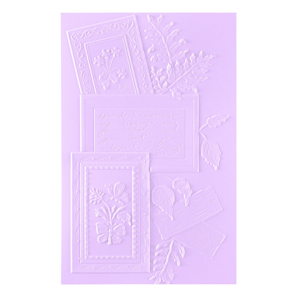 Spellbinders Serenity Garden 3D Embossing Folder Ode to a Poet by Susan Tierney-Cockburn (E3D-168) Spellbinders Serenity Garden 3D Embossing Folder Ode to a Poet by Susan Tierney-Cockburn (E3D-168)