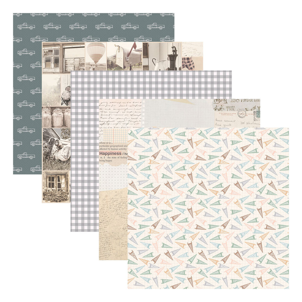 Spellbinders Clementine 12x12 Inch Designer Paper Pack by Rosie's Studio (169287) Spellbinders Clementine 12x12 Inch Designer Paper Pack by Rosie's Studio (169287)