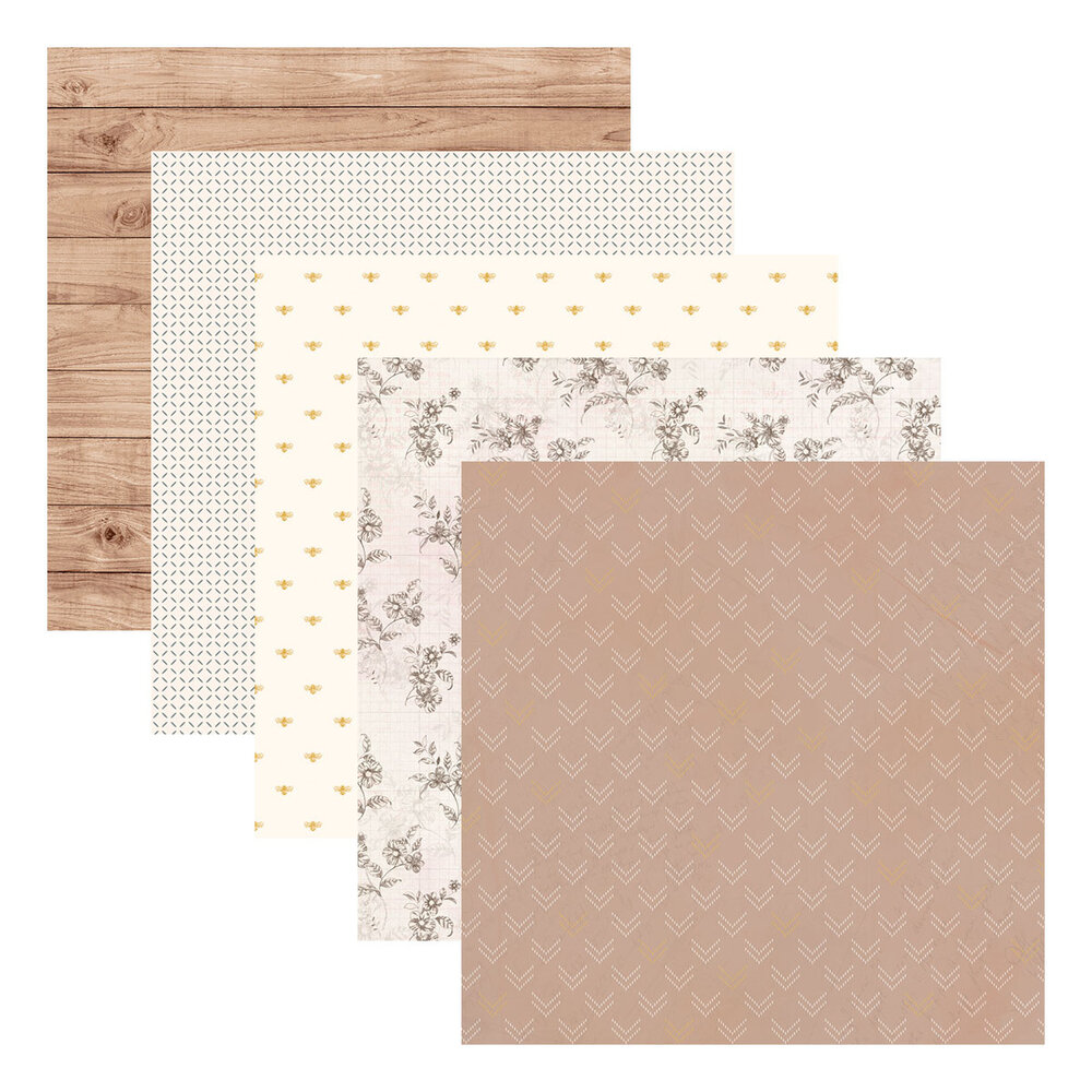 Spellbinders Clementine 12x12 Inch Designer Paper Pack by Rosie's Studio (169287) Spellbinders Clementine 12x12 Inch Designer Paper Pack by Rosie's Studio (169287)