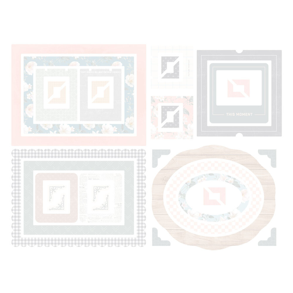 Spellbinders Clementine Chipboard Frame & Corners by Rosie's Studio (169294) Spellbinders Clementine Chipboard Frame & Corners by Rosie's Studio (169294)