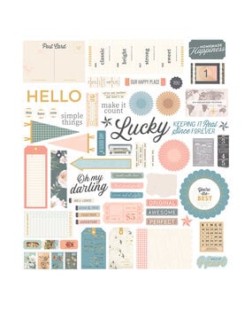 Spellbinders Clementine Diecut Cardstock Sentiments by Rosie's Studio (169289)