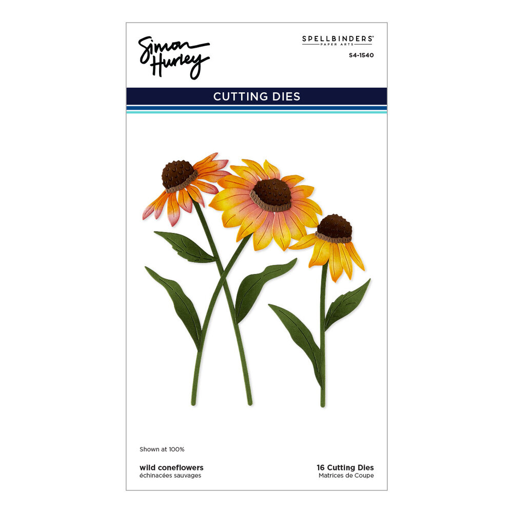 Spellbinders Cascading Coneflowers Etched Dies Wild Coneflowers by Simon Hurley (S4-1540) Spellbinders Cascading Coneflowers Etched Dies Wild Coneflowers by Simon Hurley (S4-1540)