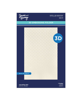 Spellbinders Cascading Coneflowers 3D Embossing Folder Cascading Dots by Simon Hurley (E3D-177)