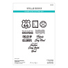 Spellbinders Classic Road Legends 2.0 Stamp & Die Set Road Trip Adventures Sentiments by Mindy Eggen (SDS-229) Spellbinders Classic Road Legends 2.0 Stamp & Die Set Road Trip Adventures Sentiments by Mindy Eggen (SDS-229)