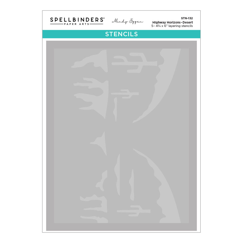 Spellbinders Classic Road Legends 2.0 Layered Stencils Highway Horizons-Desert by Mindy Eggen (STN-132) Spellbinders Classic Road Legends 2.0 Layered Stencils Highway Horizons-Desert by Mindy Eggen (STN-132)