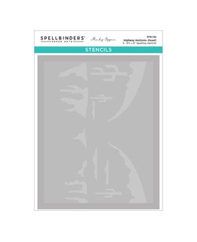 Spellbinders Classic Road Legends 2.0 Layered Stencils Highway Horizons-Desert by Mindy Eggen (STN-132)