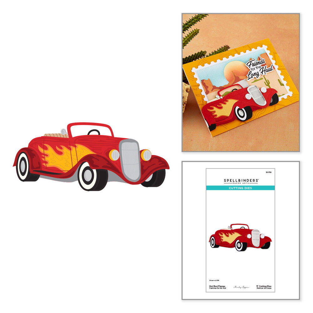 Spellbinders Classic Road Legends 2.0 Etched Dies Hot Rod Flames by Mindy Eggen (S5-759) Spellbinders Classic Road Legends 2.0 Etched Dies Hot Rod Flames by Mindy Eggen (S5-759)