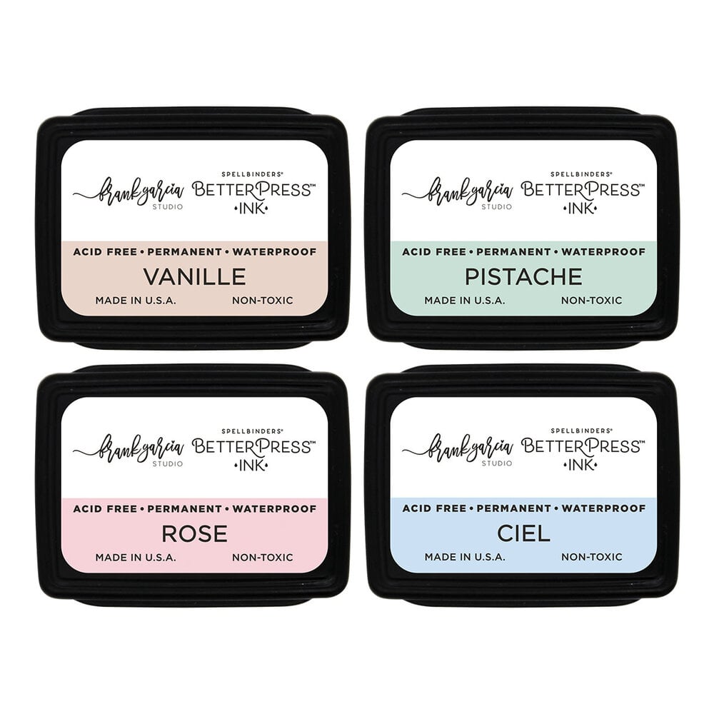 Spellbinders Buttons & Keepsakes BetterPress Ink Mini Set Blushing Macarons (4pcs) by Frank Garcia (BPI-064) Spellbinders Buttons & Keepsakes BetterPress Ink Mini Set Blushing Macarons (4pcs) by Frank Garcia (BPI-064)