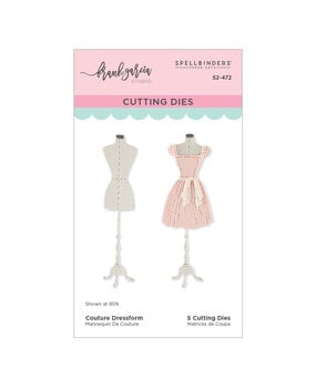 Spellbinders Buttons & Keepsakes Etched Dies Couture Dressform by Frank Garcia (S2-472)