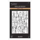 Spellbinders Buttons & Keepsakes Press + Foil Plate Vintage Atelier by Frank Garcia (BP-365)