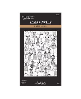 Spellbinders Buttons & Keepsakes Press + Foil Plate Vintage Atelier by Frank Garcia (BP-365)