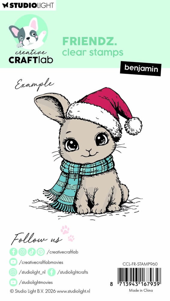Creative Craftlab Friendz Clear Stamps Benjamin (CCL-FR-STAMP960) Creative Craftlab Friendz Clear Stamps Benjamin (CCL-FR-STAMP960)