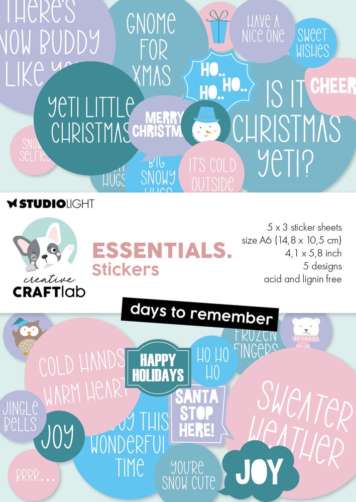 Creative Craftlab Days to Remember Essentials Sticker Pad (CCL-ES-STIC83)