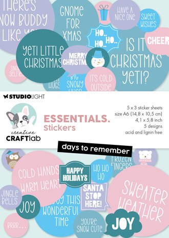 Creative Craftlab Days to Remember Essentials Sticker Pad (CCL-ES-STIC83)