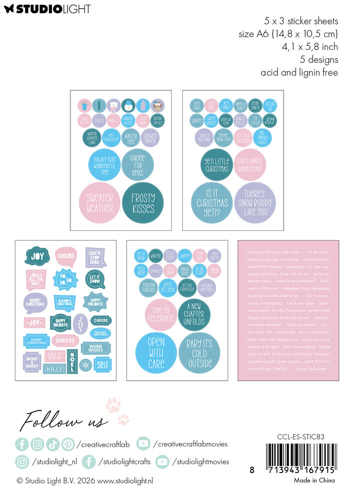 Creative Craftlab Days to Remember Essentials Sticker Pad (CCL-ES-STIC83)
