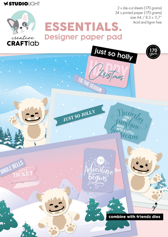 Creative Craftlab Just So Holly Essentials Designer Paper Pad (CCL-ES-DPP492) Creative Craftlab Just So Holly Essentials Designer Paper Pad (CCL-ES-DPP492)