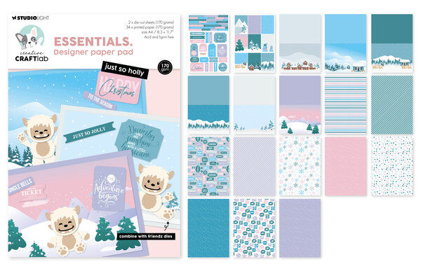 Creative Craftlab Just So Holly Essentials Designer Paper Pad (CCL-ES-DPP492) Creative Craftlab Just So Holly Essentials Designer Paper Pad (CCL-ES-DPP492)