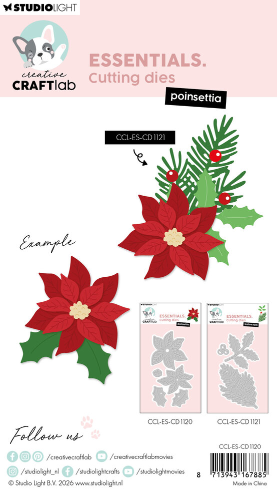 Creative Craftlab Poinsettia Essentials Cutting Dies (CCL-ES-CD1120) Creative Craftlab Poinsettia Essentials Cutting Dies (CCL-ES-CD1120)