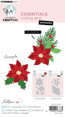 Creative Craftlab Poinsettia Essentials Cutting Dies (CCL-ES-CD1120) Creative Craftlab Poinsettia Essentials Cutting Dies (CCL-ES-CD1120)
