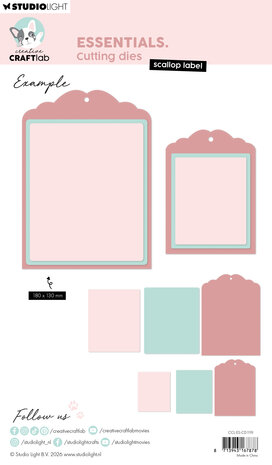 Creative Craftlab Scallop Label Essentials Cutting Dies (CCL-ES-CD1119) Creative Craftlab Scallop Label Essentials Cutting Dies (CCL-ES-CD1119)