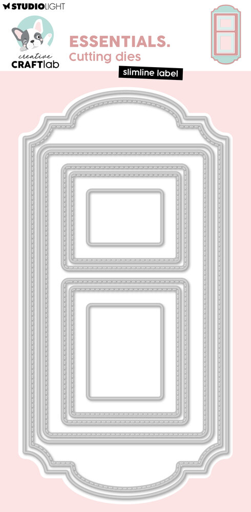 Creative Craftlab Slimline Label Essentials Cutting Dies (CCL-ES-CD1118) Creative Craftlab Slimline Label Essentials Cutting Dies (CCL-ES-CD1118)