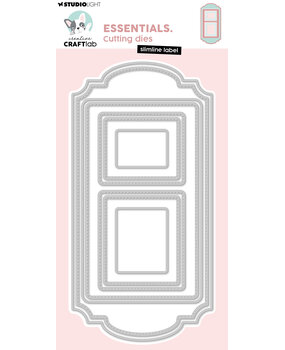 Creative Craftlab Slimline Label Essentials Cutting Dies (CCL-ES-CD1118)
