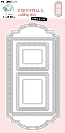 Creative Craftlab Slimline Label Essentials Cutting Dies (CCL-ES-CD1118) Creative Craftlab Slimline Label Essentials Cutting Dies (CCL-ES-CD1118)