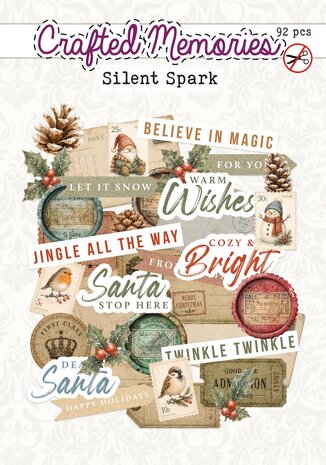 Creatief Art Silent Spark Die-Cuts English Crafted Memories (92pcs) (CM-DC-007) Creatief Art Silent Spark Die-Cuts English Crafted Memories (92pcs) (CM-DC-007)