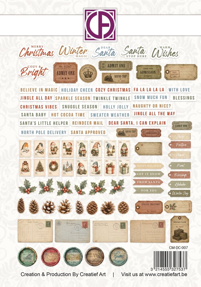 Creatief Art Silent Spark Die-Cuts English Crafted Memories (92pcs) (CM-DC-007) Creatief Art Silent Spark Die-Cuts English Crafted Memories (92pcs) (CM-DC-007)