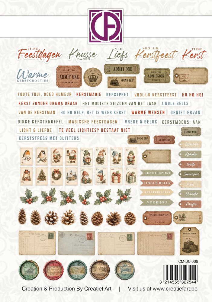 Creatief Art Silent Spark Die-Cuts Dutch Crafted Memories (88pcs) (CM-DC-008) Creatief Art Silent Spark Die-Cuts Dutch Crafted Memories (88pcs) (CM-DC-008)