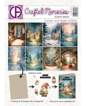 Creatief Art Silent Spark A6 Collage Paper Crafted Memories (CM-PAPER-004)