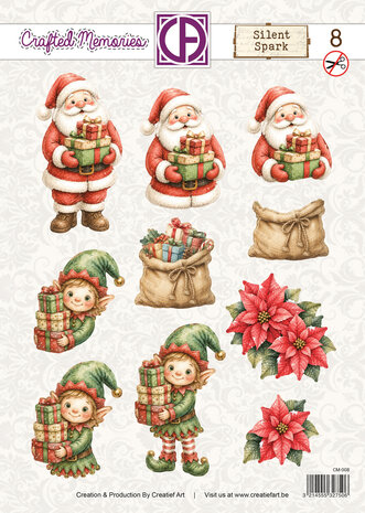 Creatief Art Silent Spark 3D Die-Cut Sheet 08 Crafted Memories (CM-008) Creatief Art Silent Spark 3D Die-Cut Sheet 08 Crafted Memories (CM-008)