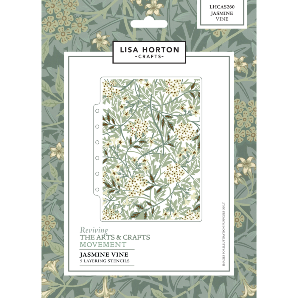 Lisa Horton Crafts Reviving The Arts and Crafts Movement Layering Stencils Jasmine Vine (LHCAS260) Lisa Horton Crafts Reviving The Arts and Crafts Movement Layering Stencils Jasmine Vine (LHCAS260)