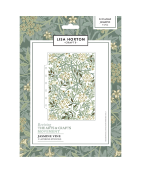 Lisa Horton Crafts Reviving The Arts and Crafts Movement Layering Stencils Jasmine Vine (LHCAS260)