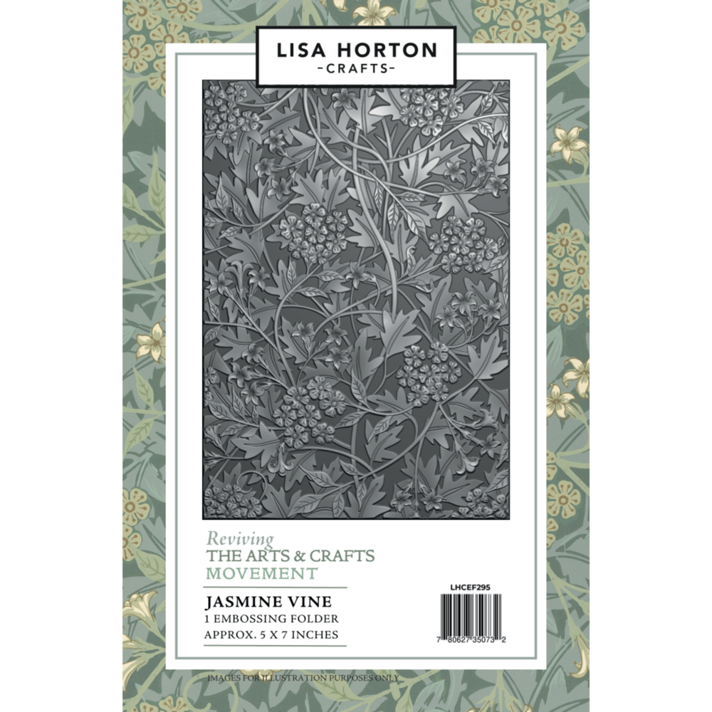 Lisa Horton Crafts Reviving The Arts and Crafts Movement 3D Embossing Folder Jasmine Vine (LHCEF295) Lisa Horton Crafts Reviving The Arts and Crafts Movement 3D Embossing Folder Jasmine Vine (LHCEF295)